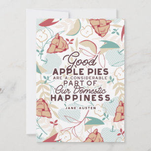 Good Apple Pies Quote Feestdagenkaart