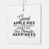 Good Apple Pies Quote Keramisch Ornament (Links)
