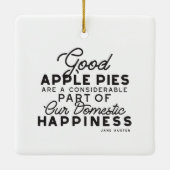 Good Apple Pies Quote Keramisch Ornament (Achterkant)