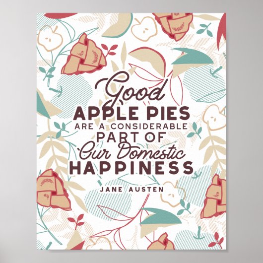 Good Apple Pies Quote Poster (Voorkant)