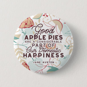 Good Apple Pies Quote Ronde Button 5,7 Cm