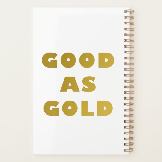 Good as Gold Planner  (Achterkant)