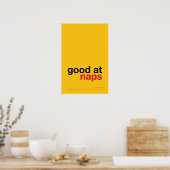 GOOD AT NAPS – Cozy Wall Art Poster (Keuken)