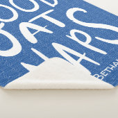 Good At Naps - Royal bllue Sherpa Blanket Sherpa Deken (3/4)