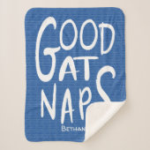 Good At Naps - Royal bllue Sherpa Blanket Sherpa Deken (Voorkant)