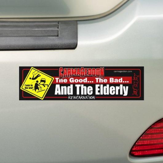 Good Bad Ouderly Bumpersticker (Op auto)