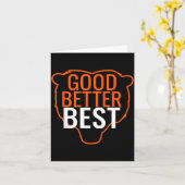 Good Better Bear Outline Motivation  Kaart (Gele Bloem)