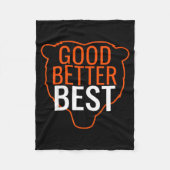 Good Better Bes Chicago Good Better Men Women Fleece Deken (Voorkant)