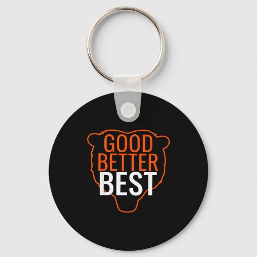 Good Better Bes Chicago Good Better Men Women  Sleutelhanger (Voorkant)