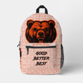 Good Better Best Never Let It Rest Bedrukte Rugzak (Voorkant)