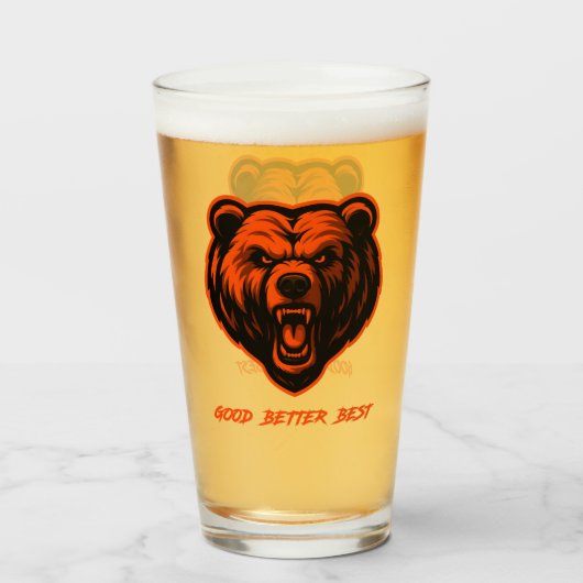 Good Better Best Never Let It Rest Glas (Voorkant gevuld)