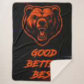 Good Better Best Never Let It Rest Sherpa Deken (Voorkant)