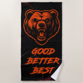 Good Better Best Never Let It Rest Strandlaken (Voorkant)