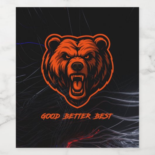 Good Better Best Never Let It Rest Wijn Etiket (Enkel label)