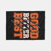 Good Better Funny Motivational  Fleece Deken (Voorkant (Horizontaal))