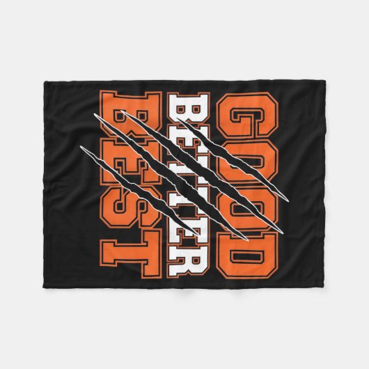 Good Better Funny Motivational  Fleece Deken (Voorkant (Horizontaal))