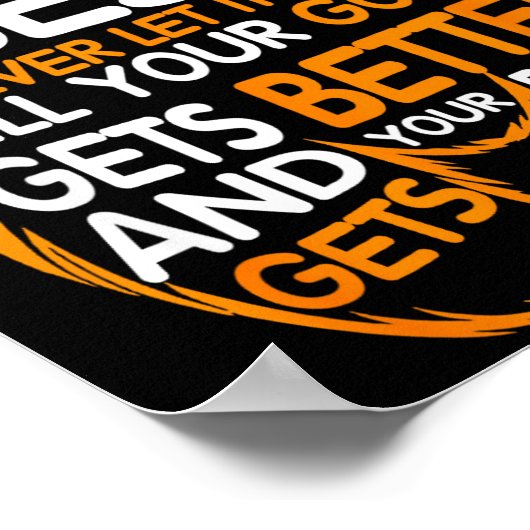 Good Better Never Let It Rest Motivation Bear Quot Poster (Hoek)