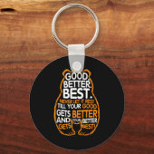 Good Better Never Let It Rest Motivation Bear Quot Sleutelhanger (Voorkant)