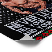 Good Better Never Let It Rest Xmas Ben Johnson  Poster (Hoek)