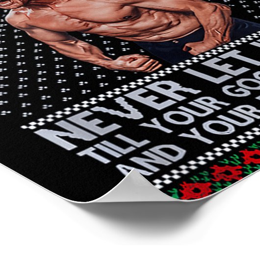 Good Better Never Let It Rest Xmas Ben Johnson Poster (Hoek)