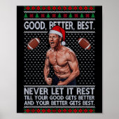 Good Better Never Let It Rest Xmas Ben Johnson Poster (Voorkant)