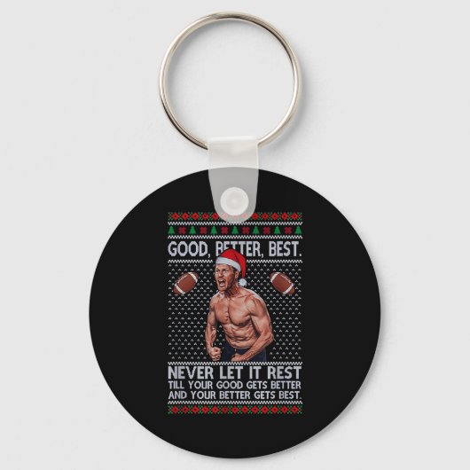 Good Better Never Let It Rest Xmas Ben Johnson Sleutelhanger (Voorkant)
