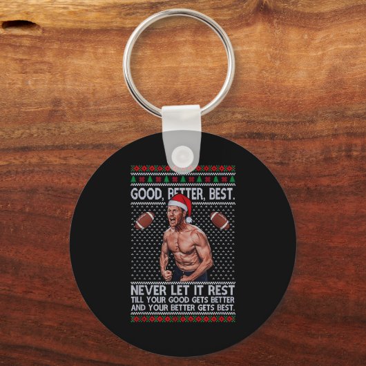 Good Better Never Let It Rest Xmas Ben Johnson Sleutelhanger (Voorkant)