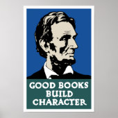 Good Books Build Character — WPA Poster (Voorkant)