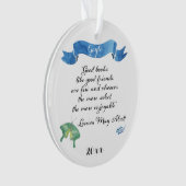 Good Books Good Friends Reader Ornament (voorkant)
