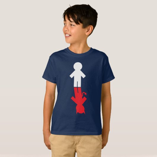 "Good Boy Bad Boy" T-shirt (Voorkant volledig)
