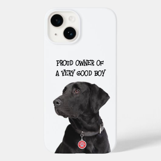 Good Boy Black Lab Case-Mate iPhone Case (Achterkant)