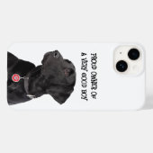 Good Boy Black Lab Case-Mate iPhone Case (Achterkant (horizontaal))