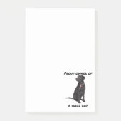 Good Boy Black Lab Post-it® Notes (Voorkant)