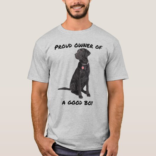 Good Boy Black Lab T-shirt (Voorkant)