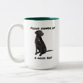 Good Boy Black Lab Tweekleurige Koffiemok (Links)
