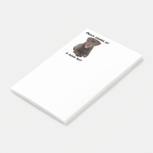 Good Boy Chocolate Lab Post-it® Notes (Schuin)