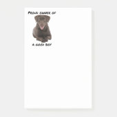 Good Boy Chocolate Lab Post-it® Notes (Voorkant)