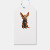 Good Boy Christmas Dog Kraft Gift Labels Cadeaulabel (Voorkant)