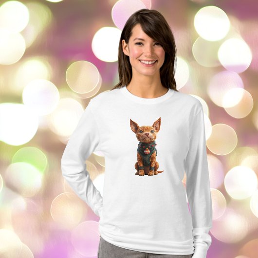 Good Boy Christmas Dog Vrouwen T-shirt
