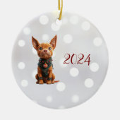 Good Boy Christmas Elf Keramisch Ornament (Voorkant)
