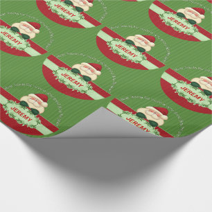 Good Boy Custom Santa Kinder Holiday Cadeaupapier