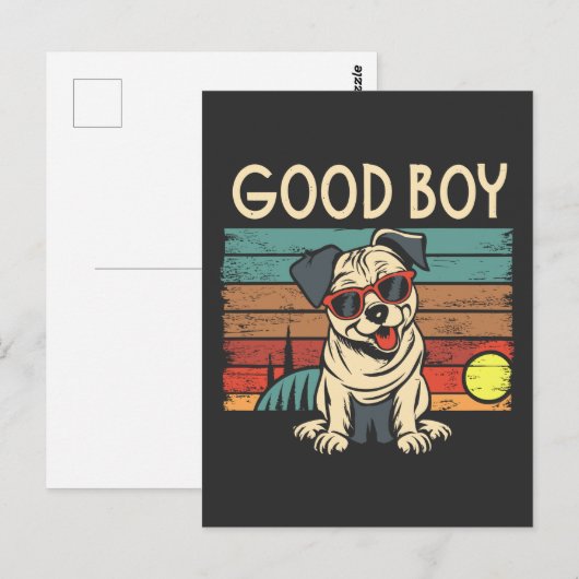 Good Boy Dog Briefkaart (Voorkant / Achterkant)