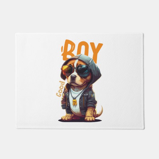 Good Boy Dog Cute Puppy Deurmat (Voorkant)