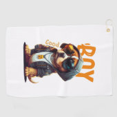 Good Boy Dog Cute Puppy Golfhanddoek (Horizontaal)