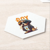 Good Boy Dog Cute Puppy Kartonnen Onderzetters (Schuin)
