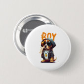 Good Boy Dog Cute Puppy Ronde Button 5,7 Cm (Voorkant /achterkant)