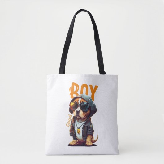 Good Boy Dog Cute Puppy Tote Bag (Voorkant)