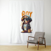 Good Boy Dog Cute Puppy Wandkleed (In situ)
