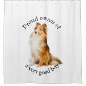 Good Boy Sheltie Douchegordijn (Voorkant)