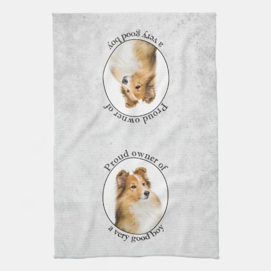 Good Boy Sheltie Theedoek (Verticaal)